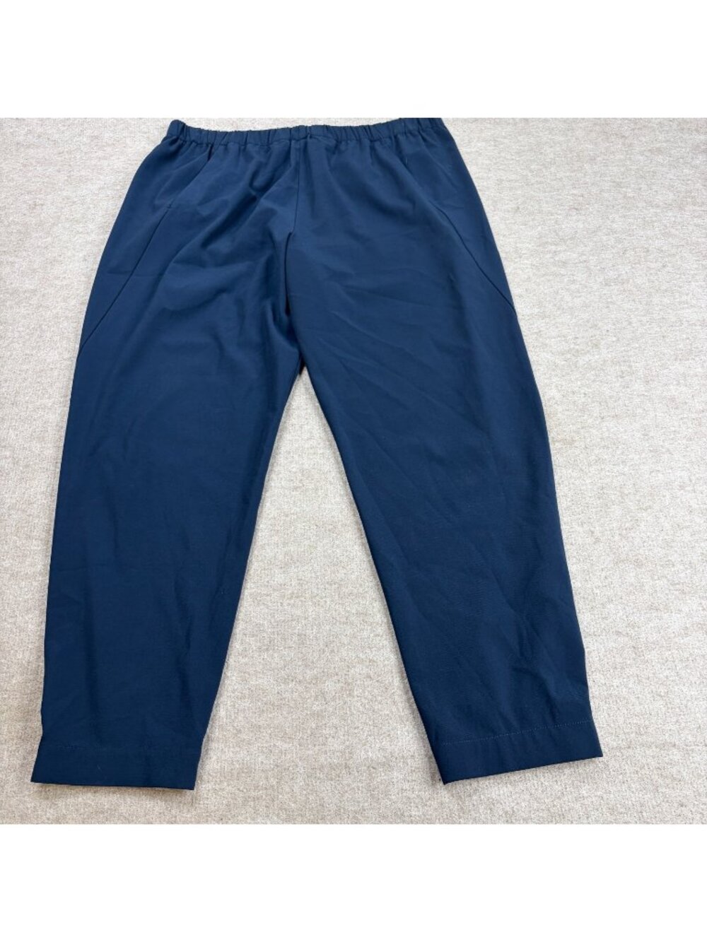 Vince Womens Pants Large Blue Solid Stretch Waist Pull On Career